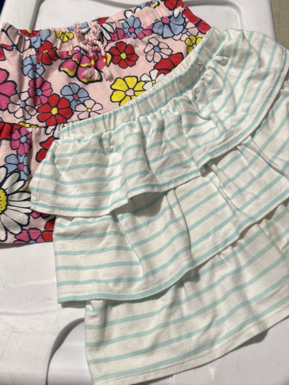 Garanimals 365 Kids Girls Lot Of 2 Skorts Tiered Ruffles Scooter Skirts Size 7